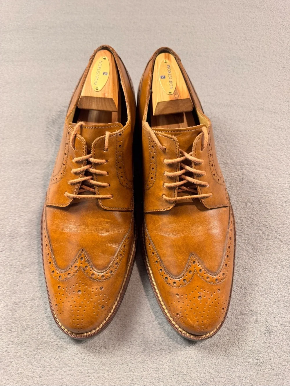Cole Haan Men’s Grand OS ‘Madison’ Brogue Wingtips- British Tan
